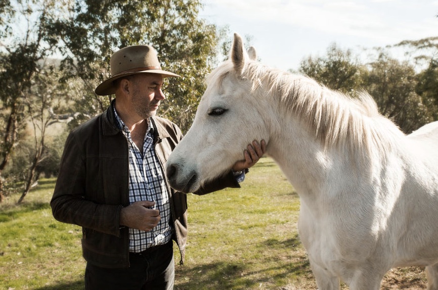 David Kernot & horse