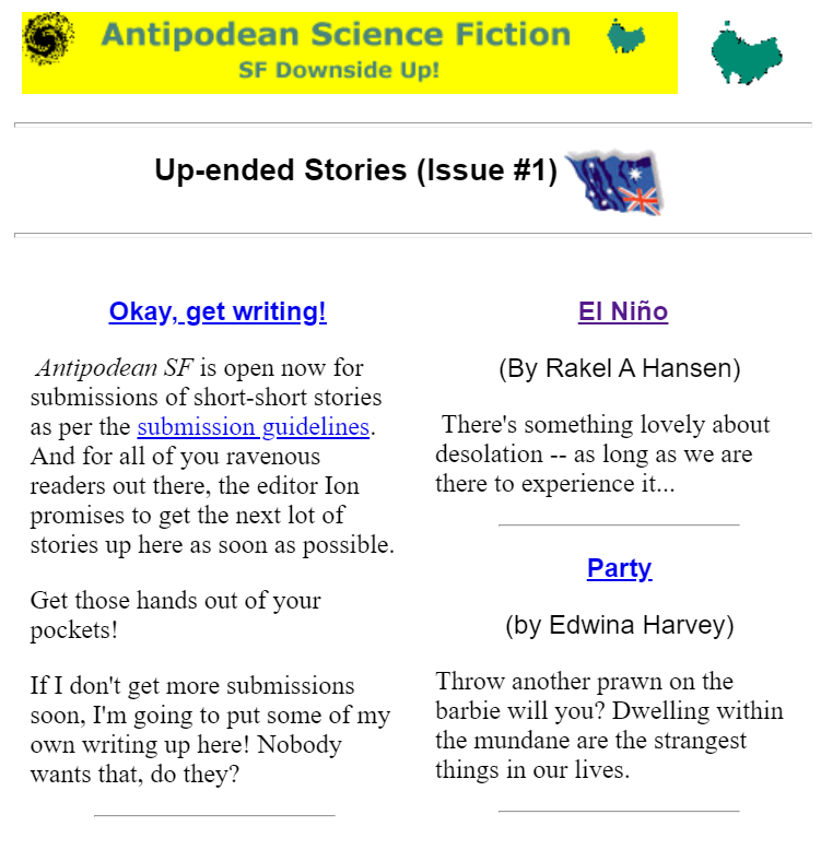 AntipodeanSF Issue 1